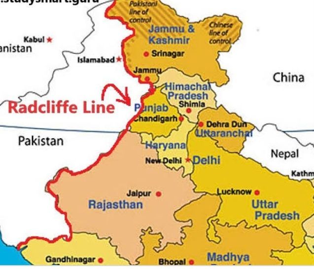 Redcliff Line (India Pakistan Border)