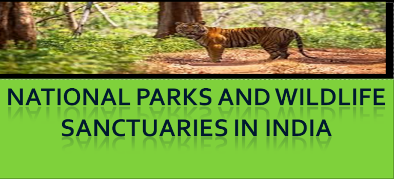 National Parks and Wildlife sanctuaries in INDIA